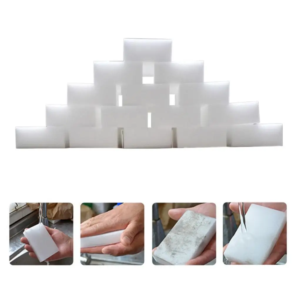 20/100Pcs Melamine Sponge Magic Sponge Household Sponge Eraser Cleaning Tools for Office Kitchen Bath Cleaning Sponges