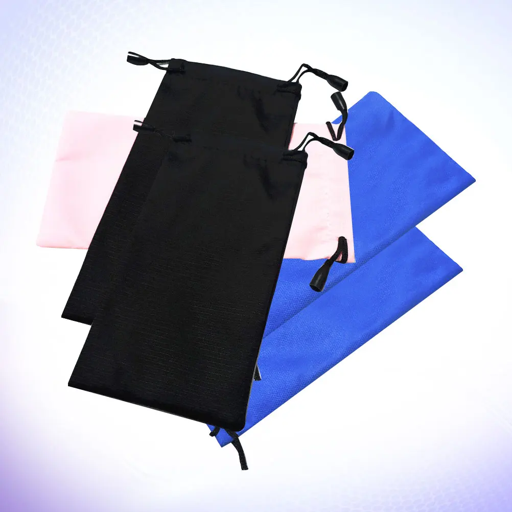 

5pcs Glasses Bags Cloth Material Sunglasses Organizer Storage Hanging Pouch Keep Sunglasses Organized Light Convenient Carry