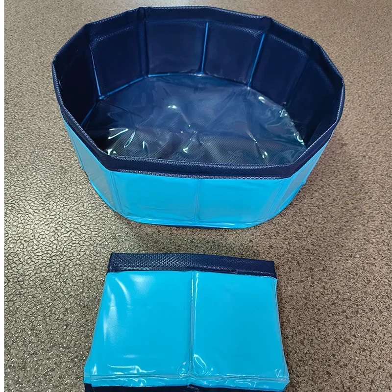 Foldable Kids Swimming Pool Outdoor Collapsible Pet Bathtub Dog Cat Pool Multi use Portable Kiddie Pool Cat Litter Box Bath Tub