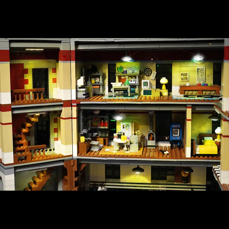 레고 75827 시티 스트리트 고스트버스터즈 소방서 본부용 LED 조명 키트(빌딩 블록 벽돌 키트 세트 모델을 포함하지 않음)