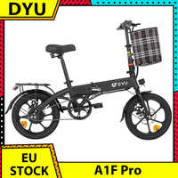 DYU A1F Pro Folding Electric Bike 250W Motor 36V 7.5Ah Battery 16 inch Tire E-Bike 25km/h Max Speed 40km Max Range LCD Display