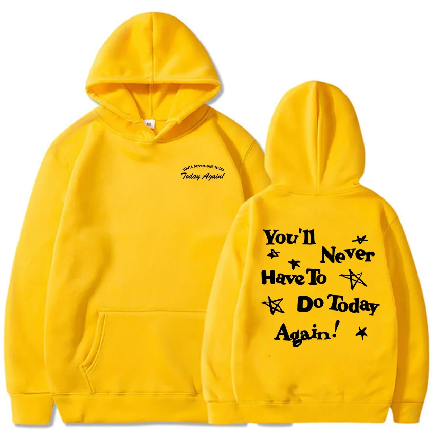 Alex Warren Graphic Hoodies You\'ll Be Never Have To Do Today Again Sweatshirts Casual Winter Long Sleeve Sudaderas Print Hoodie