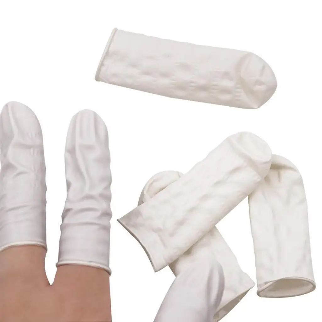 

800 Pieces Large Finger Cots Latex Rubber Fingertips Protector Anti