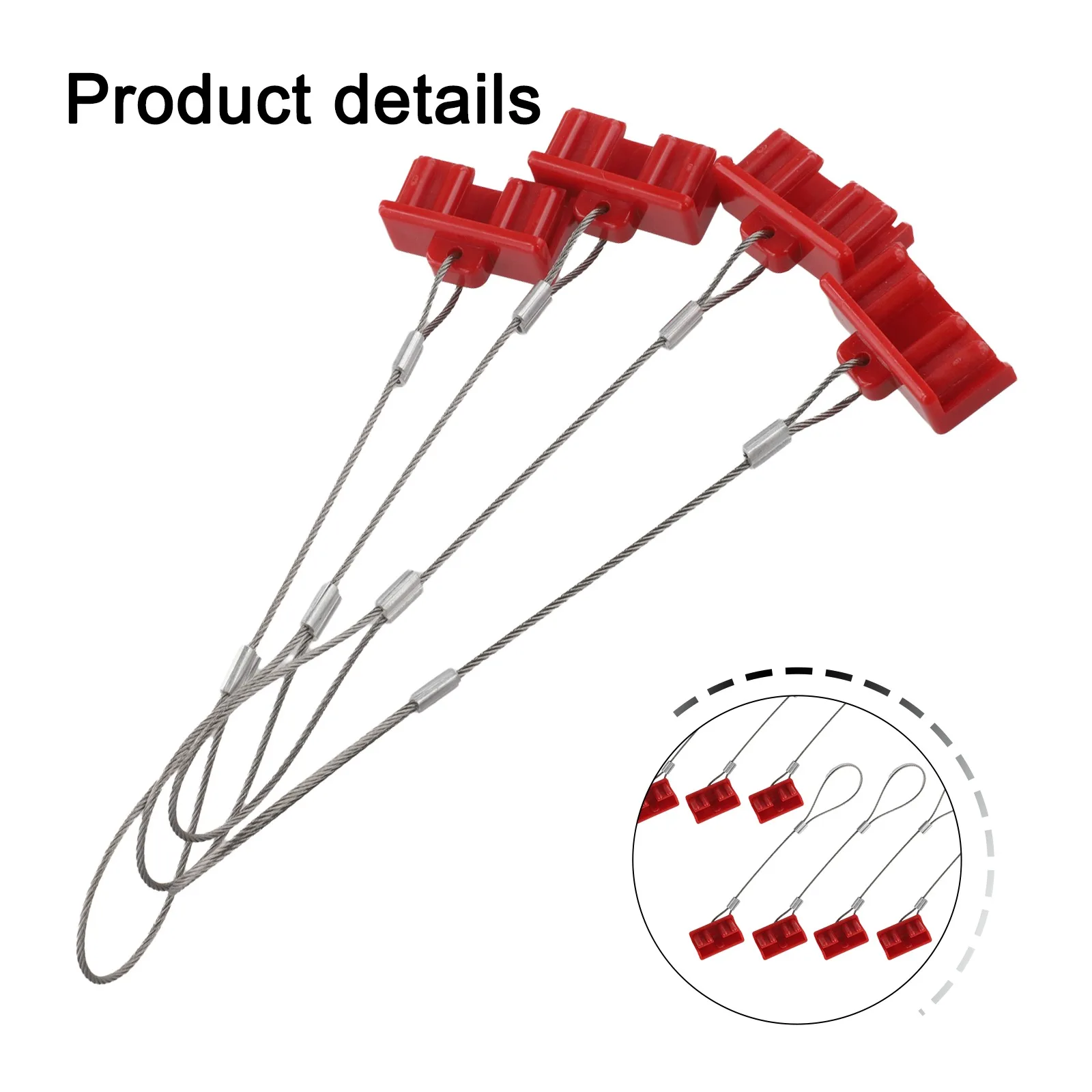 

8PCS Rectangle Dust Cover Dust Cap Kit Red FOR Anderson Cover Style Connectors Battery Caravan Electrical Tool Accessories