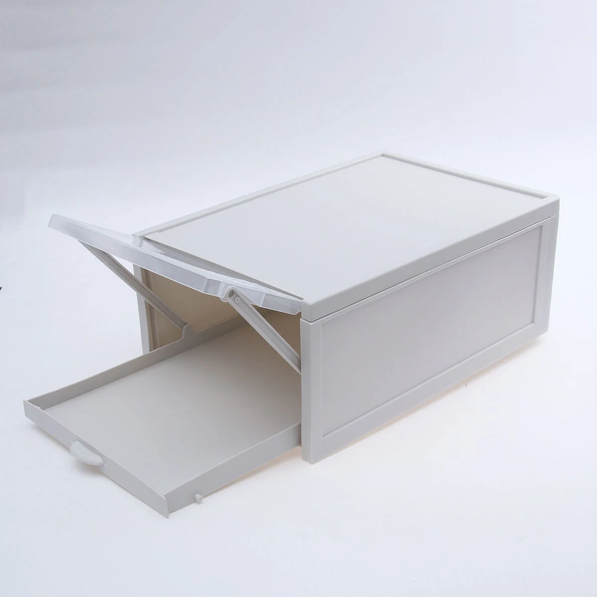 

1Pcs Transparent Shoe Box Small Size Plastic Superimposed Pull-Out Design Shoe Case Storage Organizer Space Saving