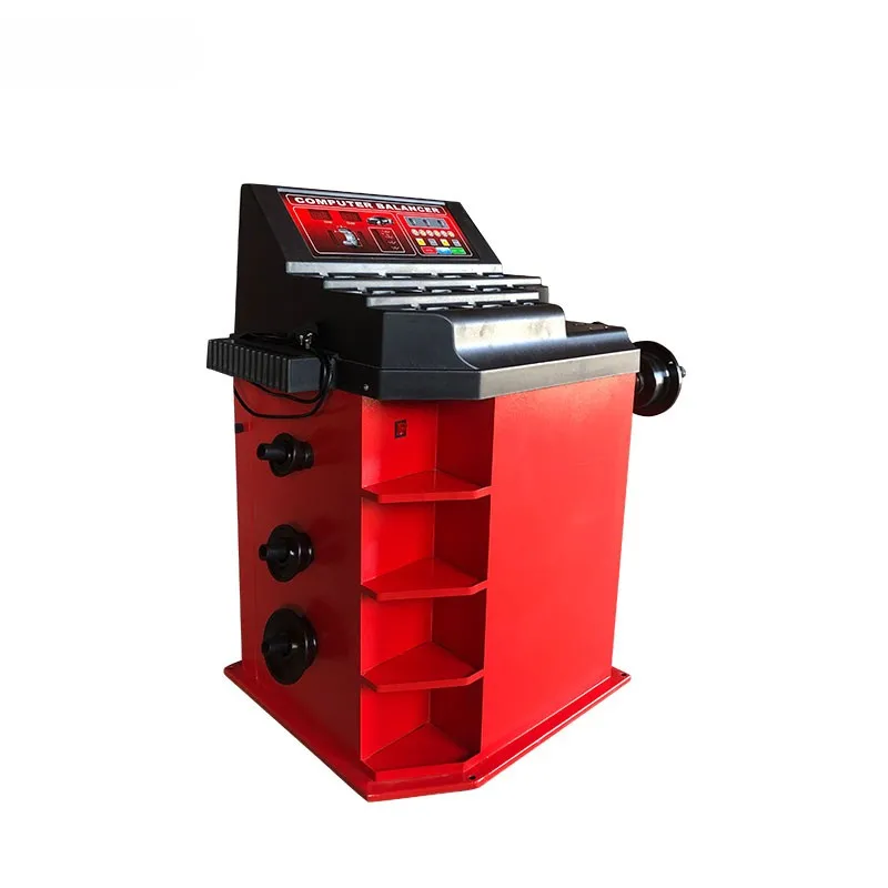 Automotive tire machine and wheel balancer combination equipment and automobiles