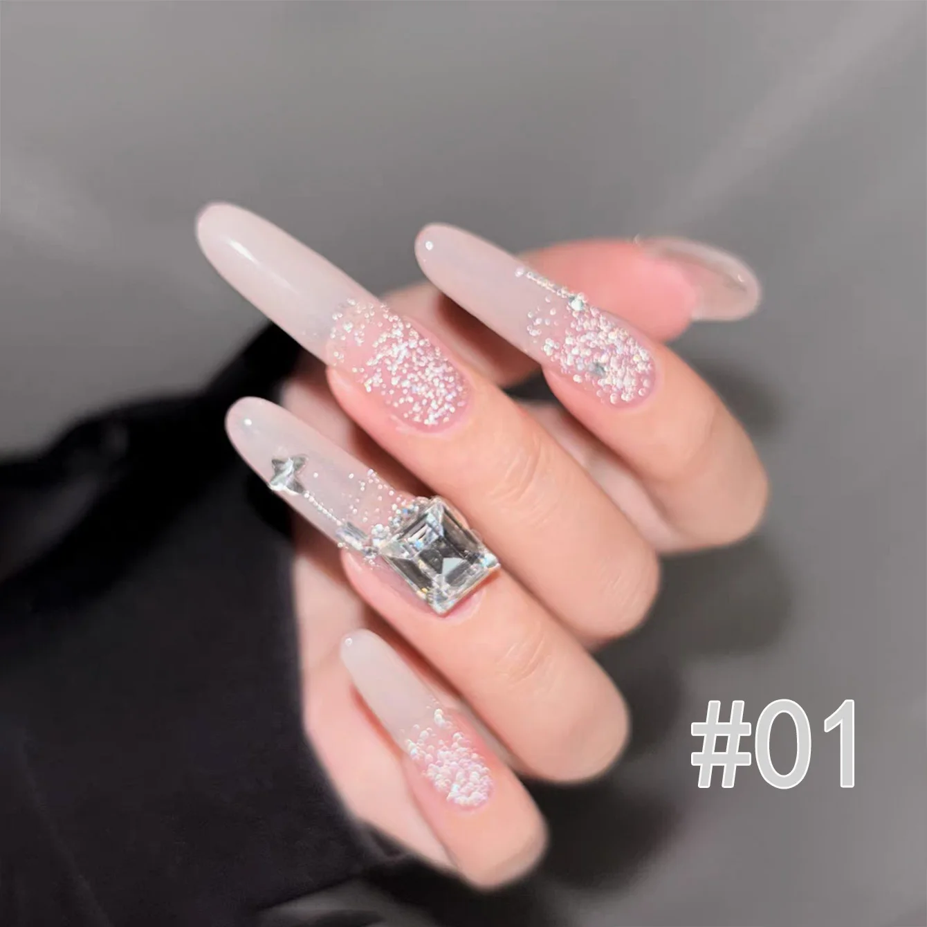 1 Uds WS 2025 nuevo Disco Esmalte de uñas de Gel de diamante triturado brillante UV LED Soak Off Glitter suministros de uñas de larga duración