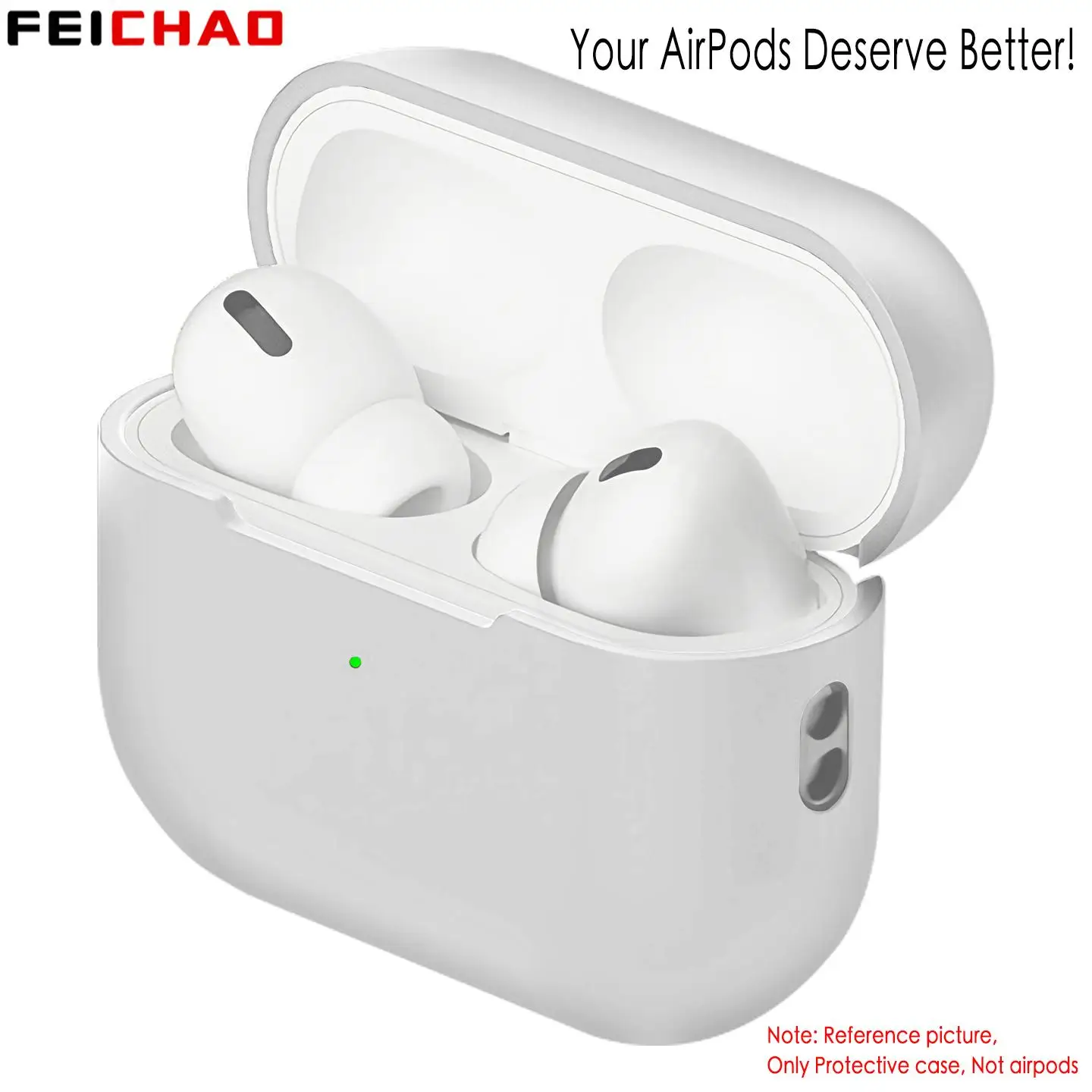 Kopfhörer-Silikonhülle für AirPods Pro 2/Airpods4, stoßfeste Abdeckung, kratzfest, mit Haken/Riemen, Earp-Kopfhörerschutz