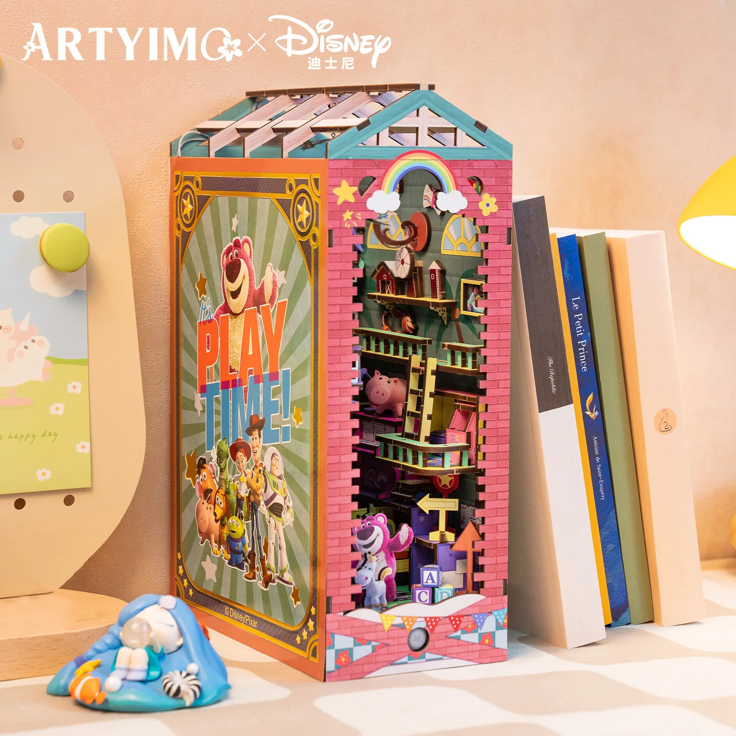 mu-toy-story-bookend-3d-metal-puzzle-diy-assembly-kit-brain-teaser-office-decor-birthday-christmas-halloween-gift