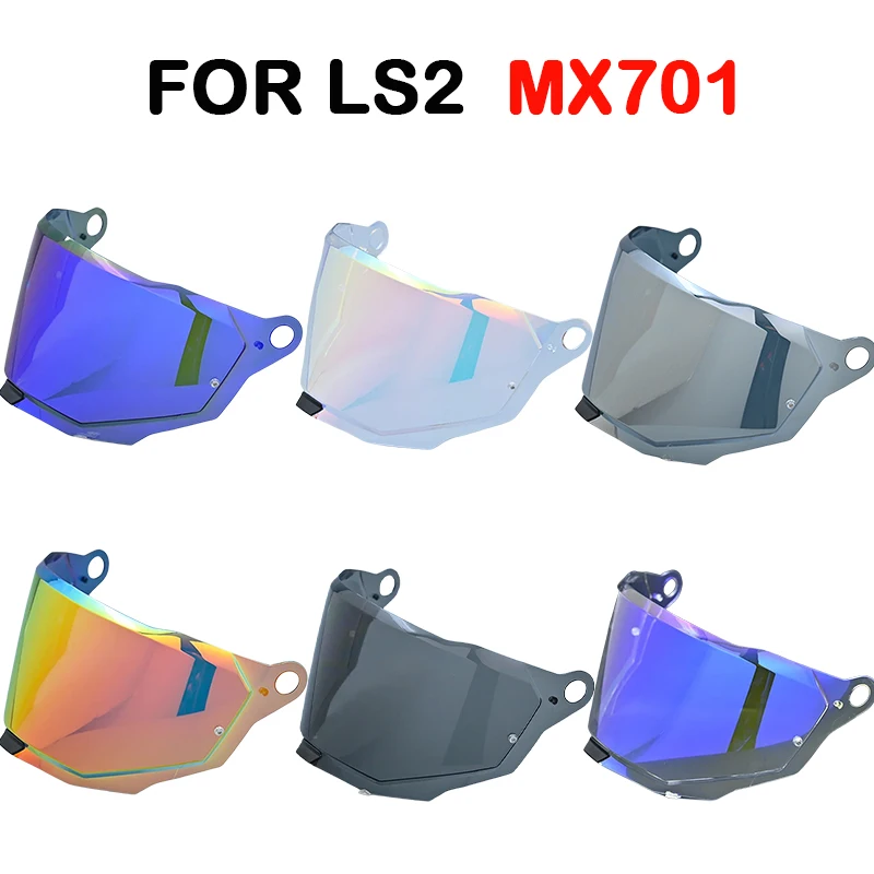 LS2-MX701 Off-Road motocicleta capacete substituição viseiras, lente extra escudo, destacável, Rally C, motocross, original