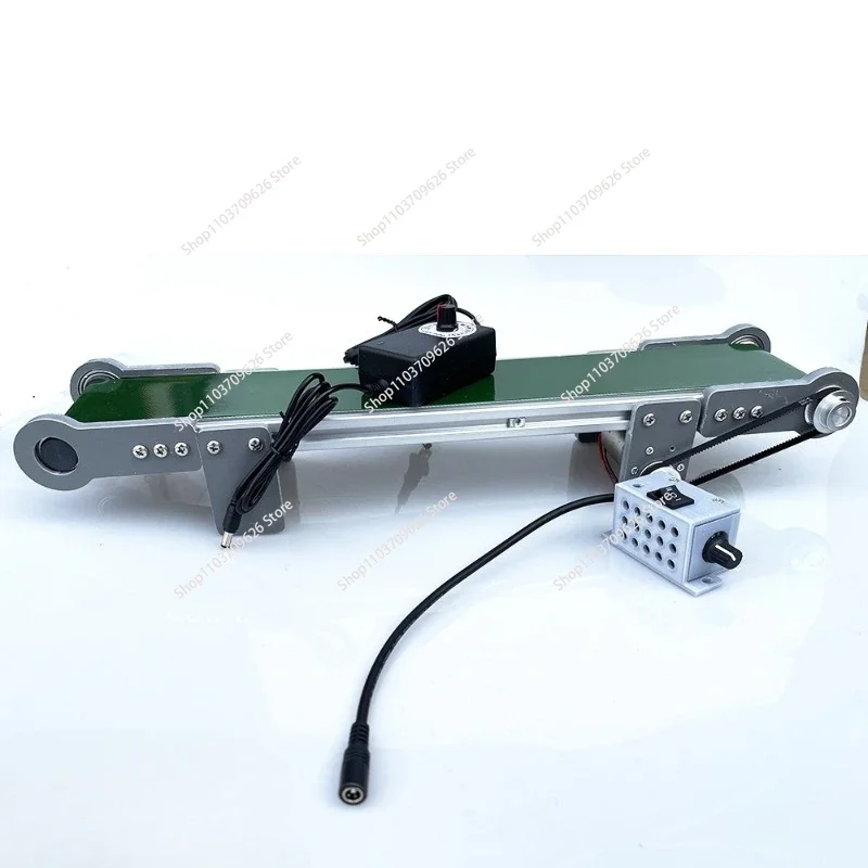 12V Electric Desktop Conveyor Belt Technology Production Elevator Model Friction Device Forward and Reverse Speed Regulation