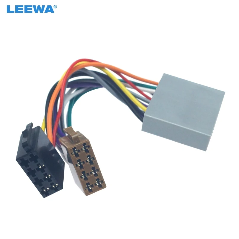 LEEWA Car Adapter Wire Harness For Honda Civic/CRV/Accord/Jazz CD Radio Wiring Convert To ISO Connector