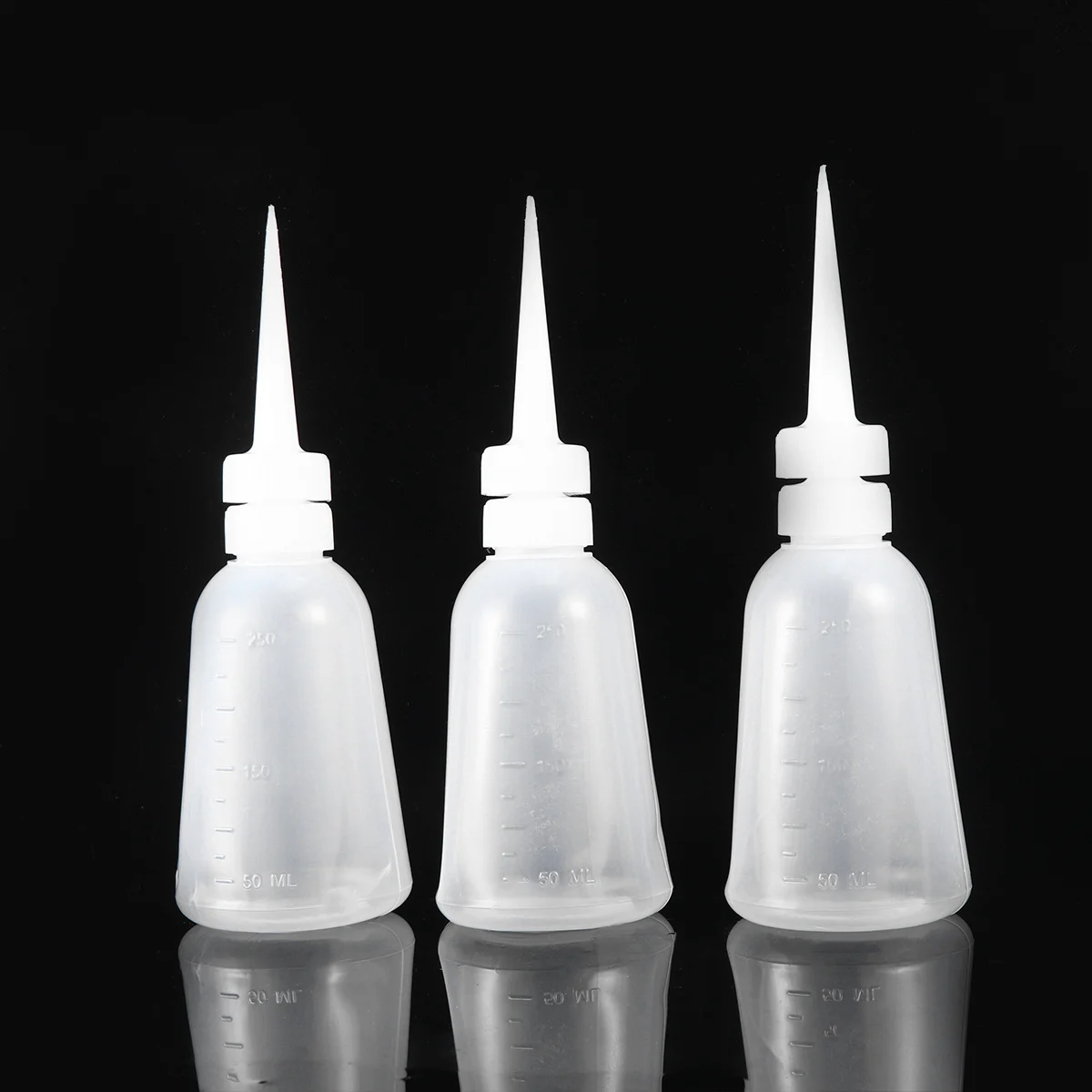 

10Pcs 250ml Empty Sewing Machine Oil Bottle Plastic Squeezable Leakproof Dispenser for Lubrication Bicycles Household Appliances