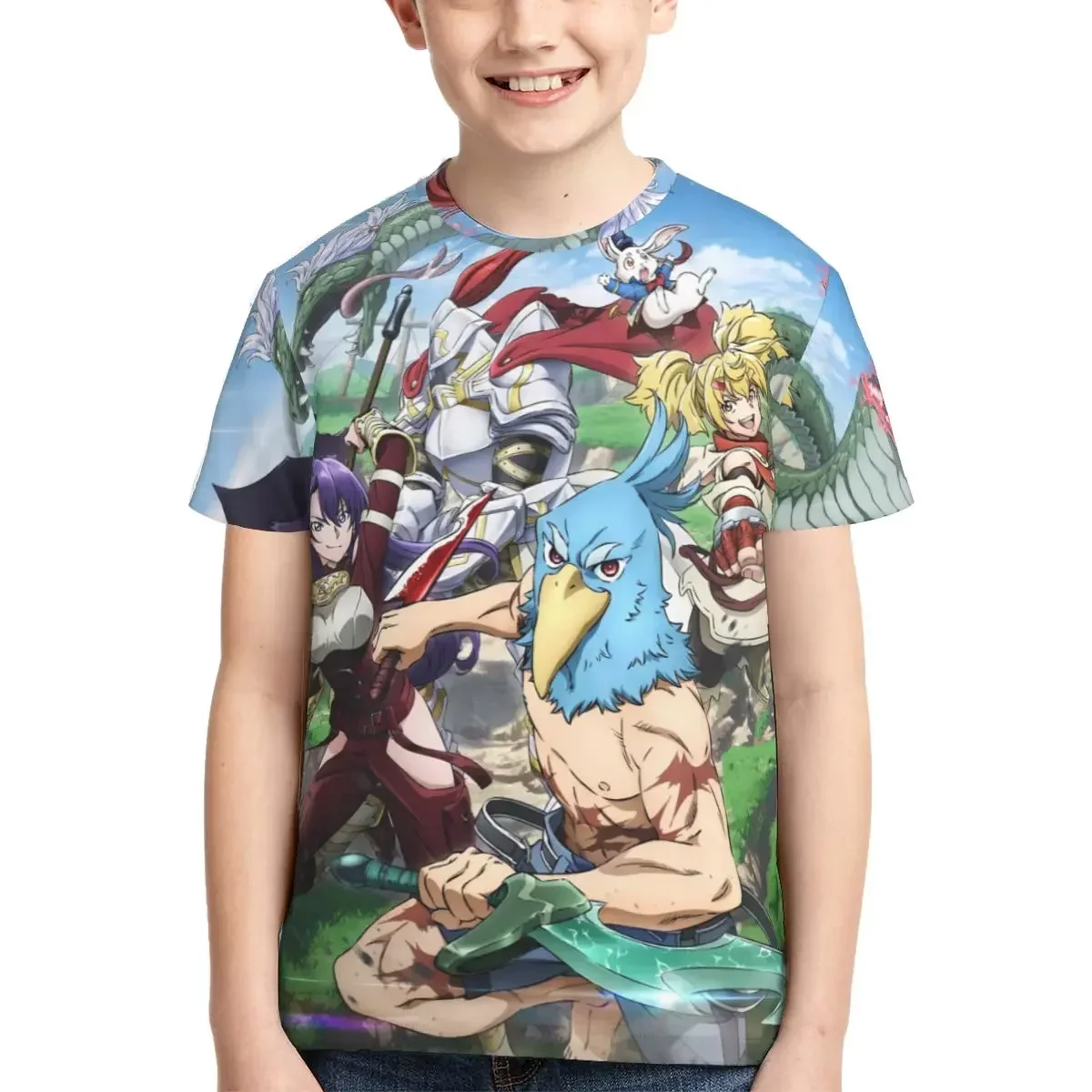 Anime Shangri-La Frontier T Shirt - Short Sleeve Crew Neck Soft Fitted Tee Shirts for Teen Girl & Boy
