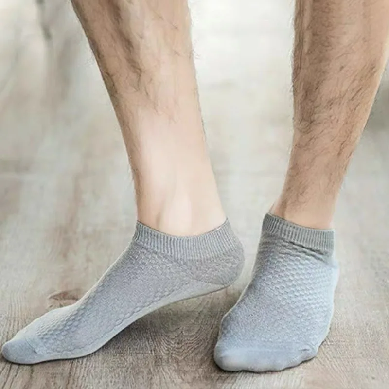 Quality Bamboo Fiber Sock New Compression Men Casual Business Anti-Bacterial Breatheable Solid Color Mid-tube Stockings