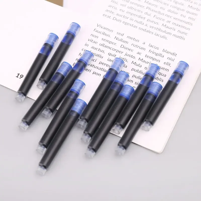 100 stks Jinhao Universele Zwart Blauw Vulpen Inktzak Cartridges 2.6mm Vullingen School Kantoorbenodigdheden