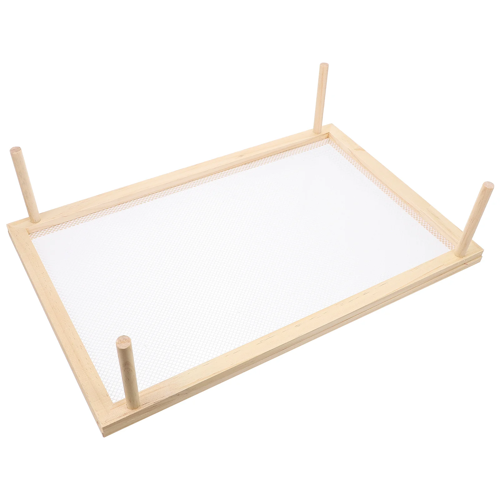 

Spaghetti Rack Drying Noodle Holder for Kitchen Pasta Fruit Vegetable Storage Rust-Resistant Sturdy Wooden Frame Space-Saving