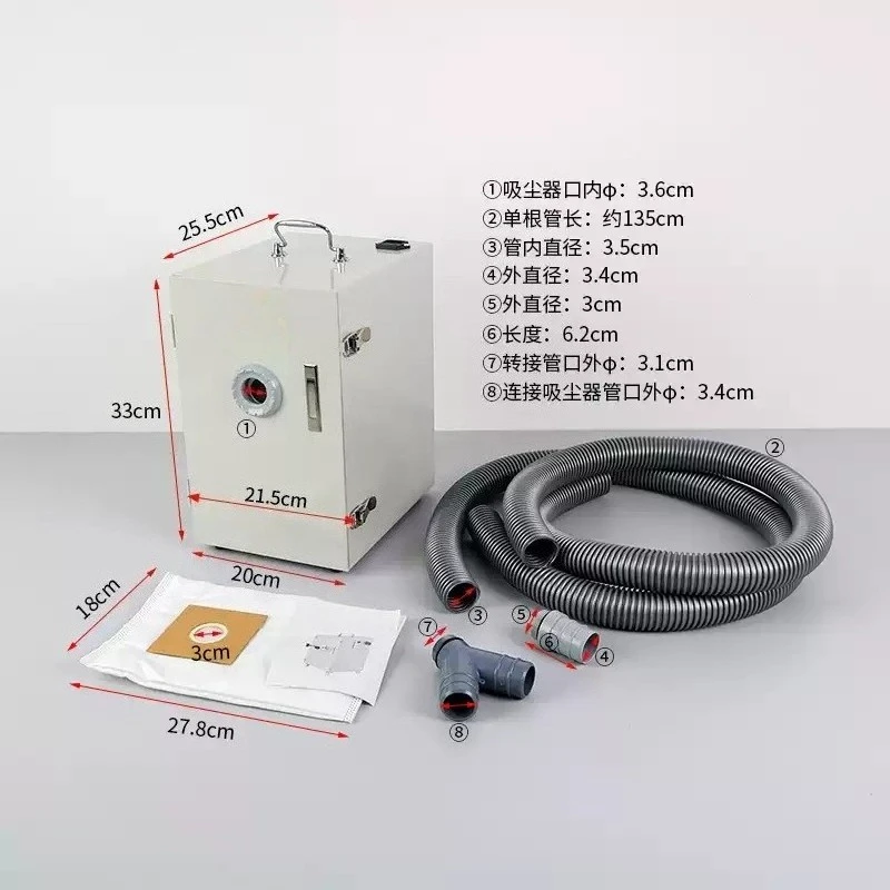 Single & Dual Hole Dental Vacuum Cleaner For Denture Processing Lab Dental Technician Workshop