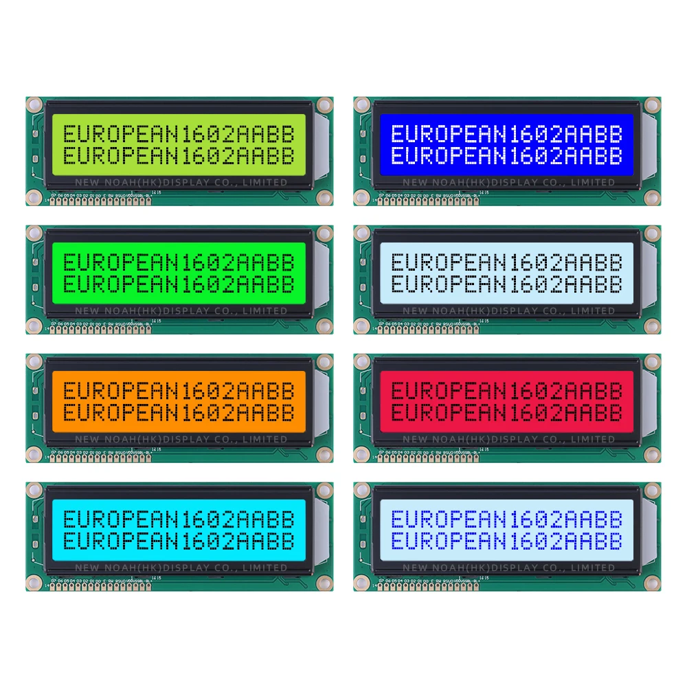 European Orange Light Black Letters LCD1602B LCD Display Screen 1602 LCD 122*44*13.5MM ST7066U Large Character LCD Display