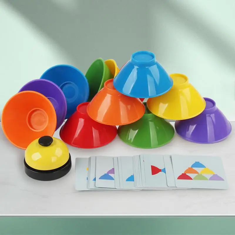 Stacking Bowls For Kids Educational Sensory Toy Sensory Toy For Preschool Learning Activities 6 Stacking Bowls With Bell 25