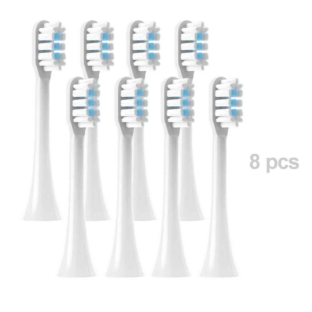 Substituição Toothbrush Cabeças com embalagem a vácuo, Sonic escova de dente elétrico, DuPont Cerdas Bicos, Mijia T301, T302