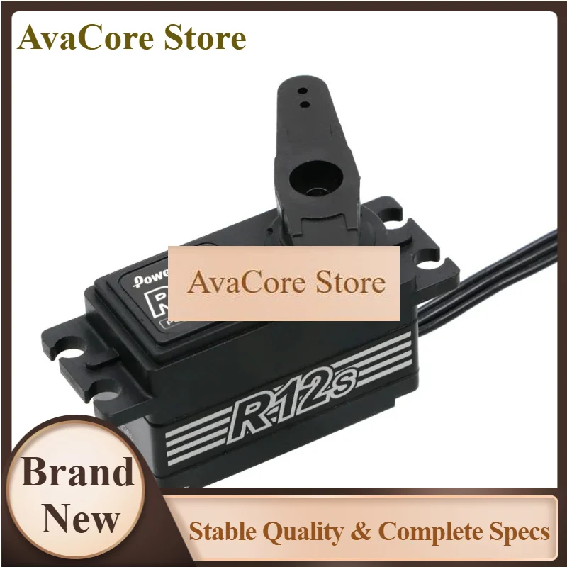 AvaCore1pcs Power HD R12S 12KG High Torque Brushless Metal Gear Servo 6.0-8.4V For 1/10 Rc Electric Car