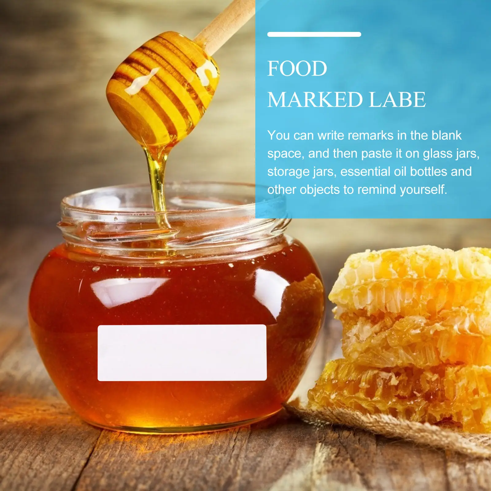 Clear Removable Food Labels Stickers for Freezer, Kitchen & Pantry Organization