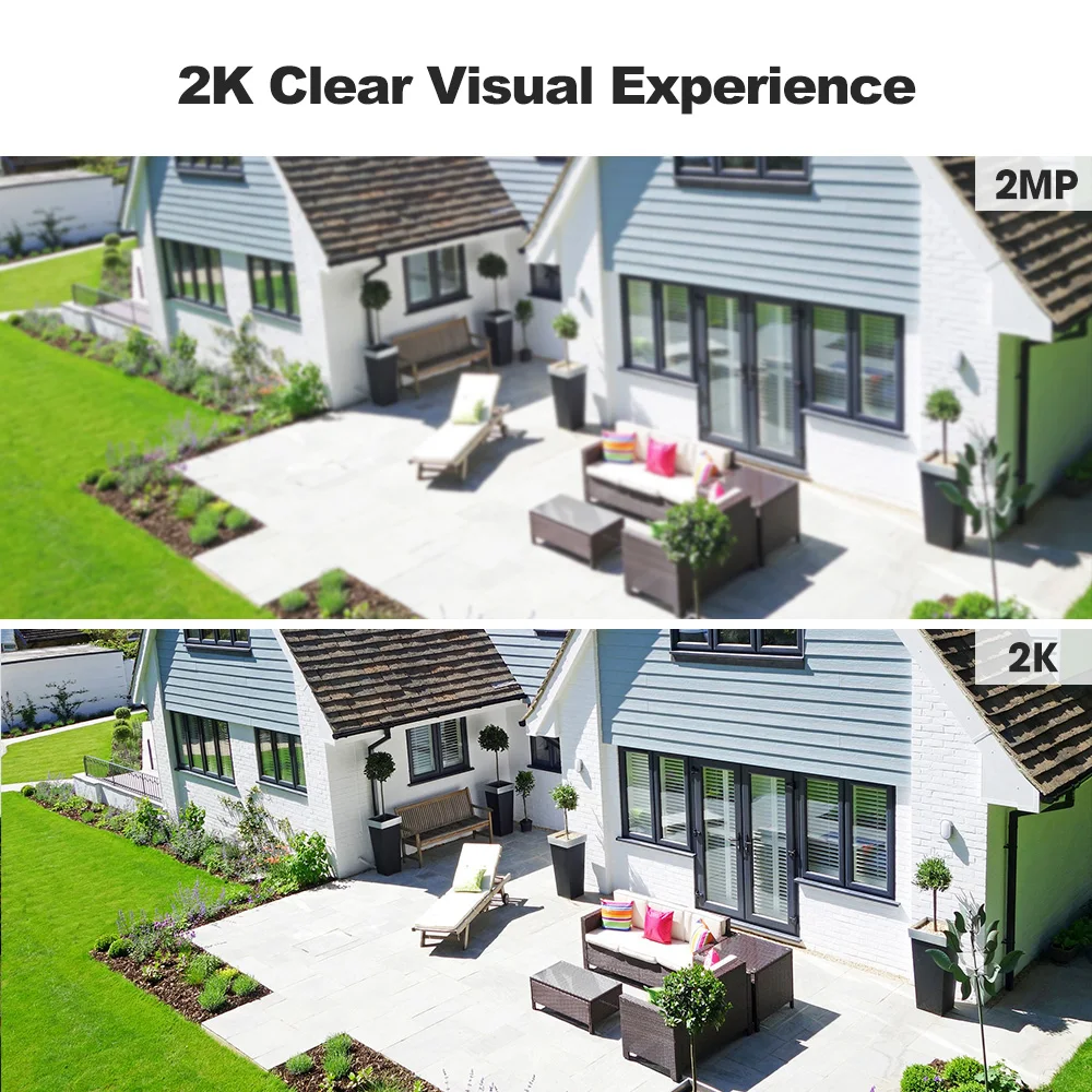 SriHome-Câmera de Bateria Solar, Detecção Humana PIR, Visão Nocturna, Áudio Bidirecional, Ângulo Ultra Grande, Cor PTZ, WiFi, 4MP, DH005