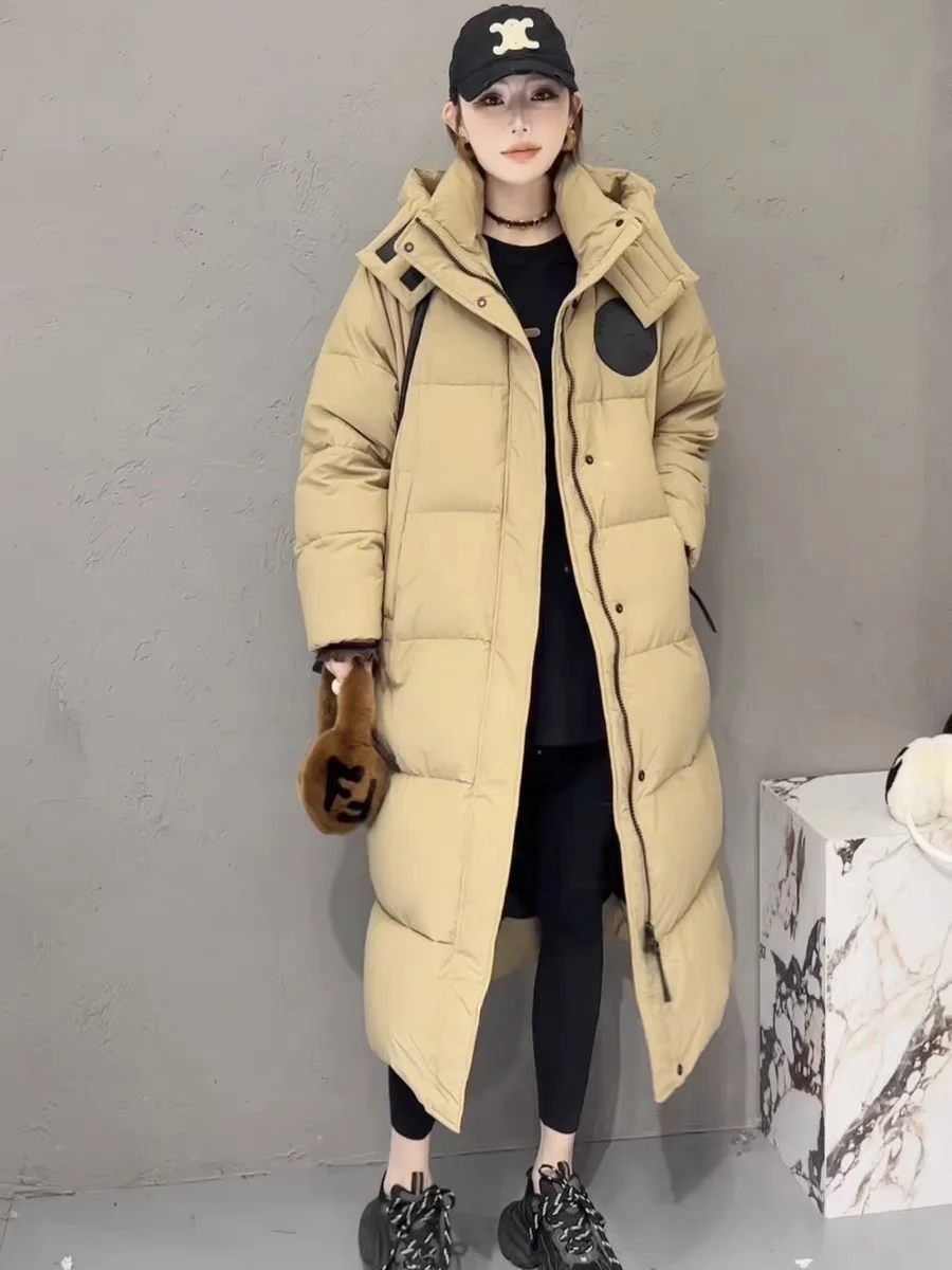 2024 New Winter Mid-length Korean-style High-end Advanced Niche Fashionable Warm Gentle Cotton-padded Jacket for Women