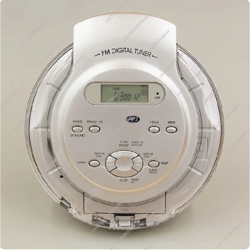 

Portable CD Player Walkman Bass Boost System High Quality Music Shockproof MP3 Format Discs LCD Display 3.5mm Audio Interface