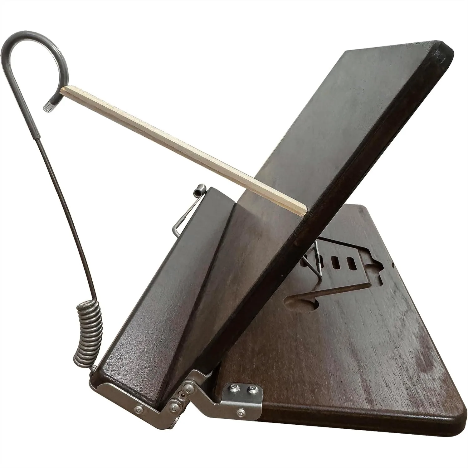 

Solid Wood Book Stand for Reading with Adjustable Angle and Foldable Design, 16.14x10 Inches