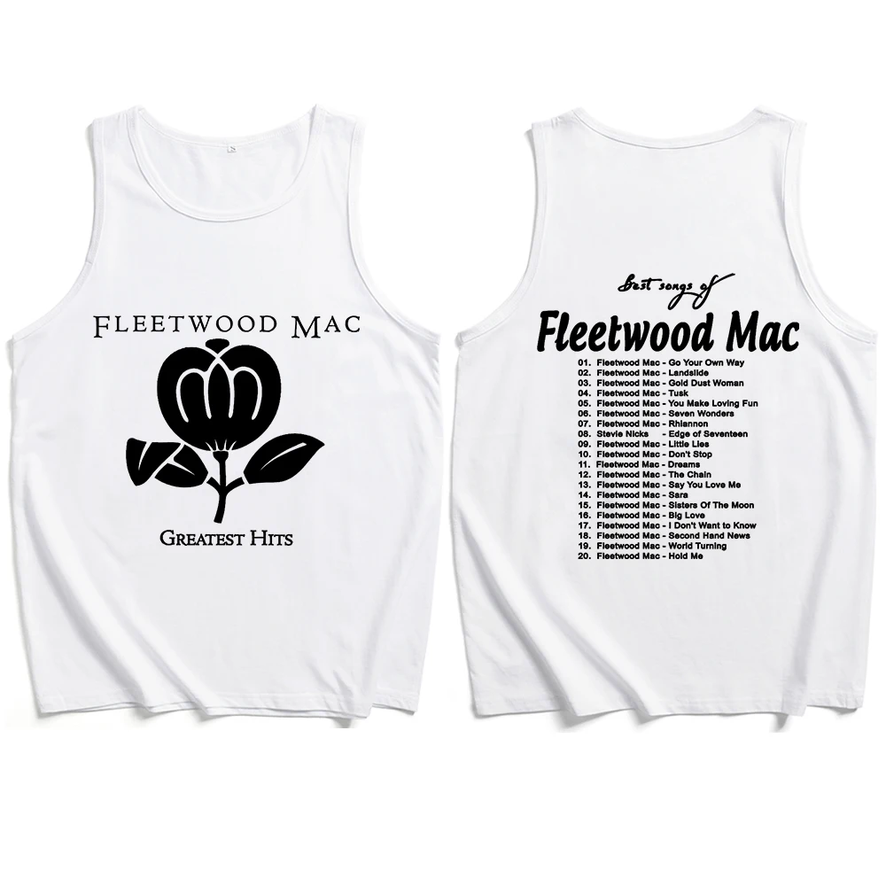 Fleetwood-Mac Greatest Hits 2024 Tour Tank Tops Vest  Man Woman Summer Casual Sleeveless T-shirt Fans Gift Tops