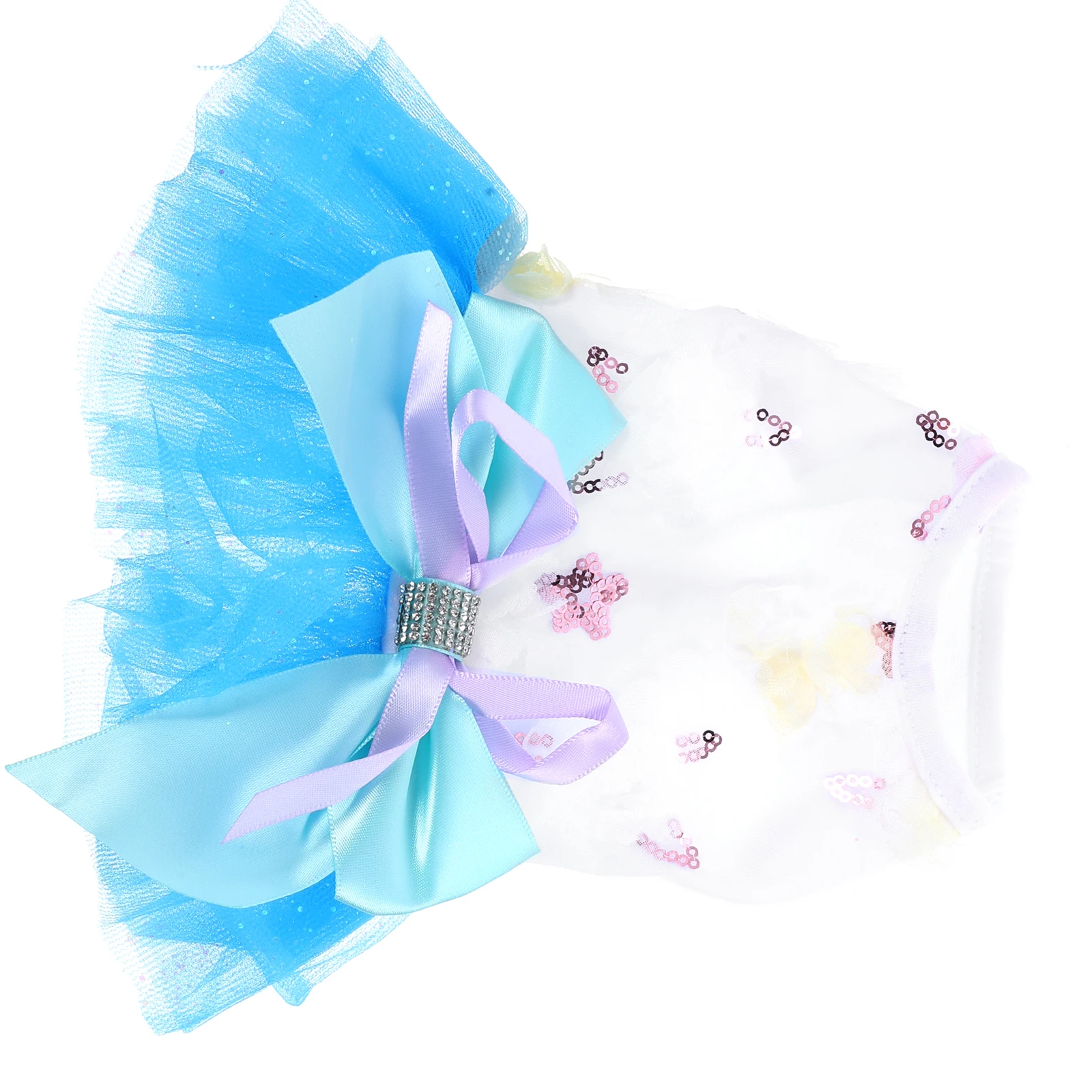 

Dog Princess Dress Indoor Clothes Retro Small Outfits Pet for Dogs Dresses Polyester Birthday