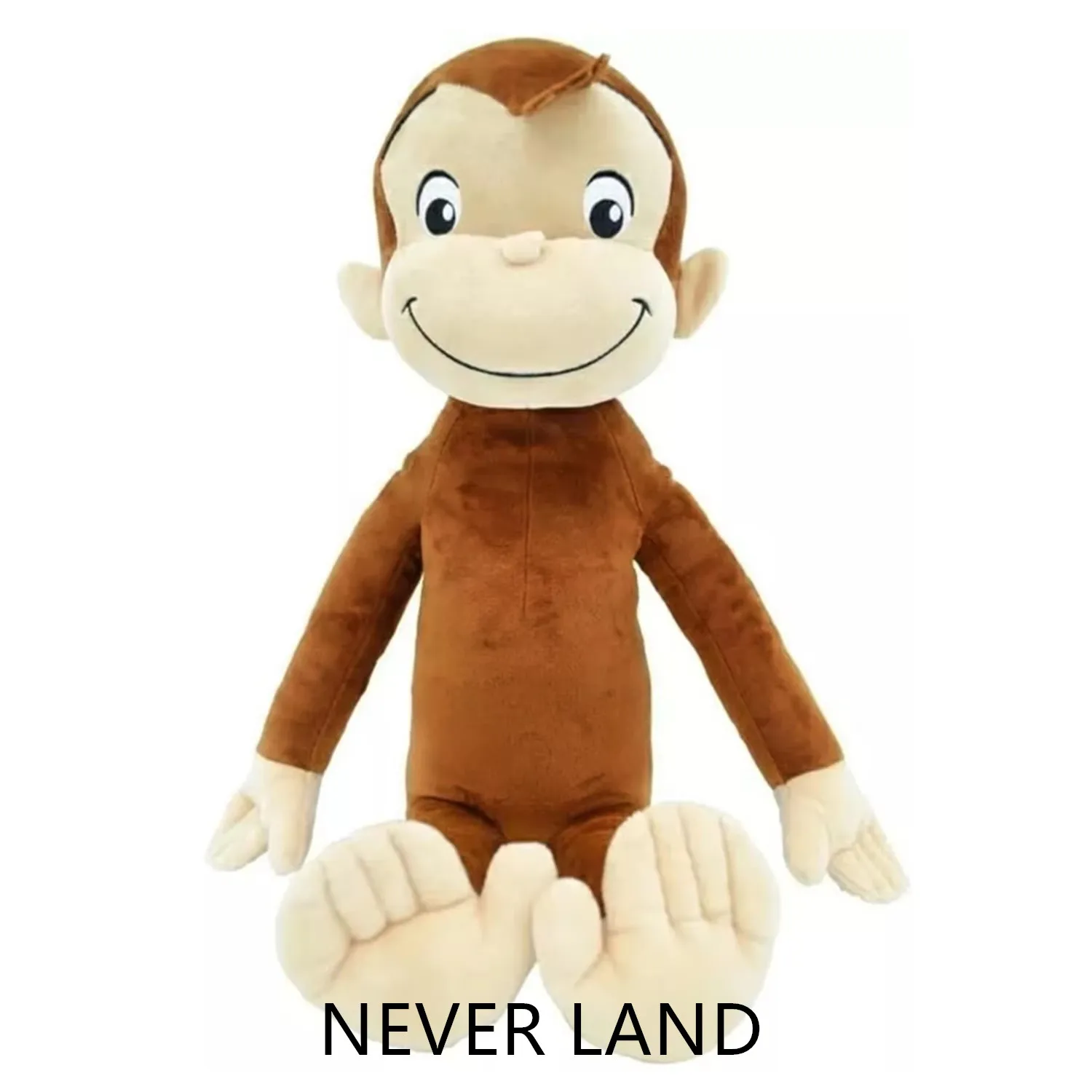 Nuovo simpatico curioso george scimmia peluche di grandi dimensioni per bambini animali di peluche giocattoli per regali per bambini