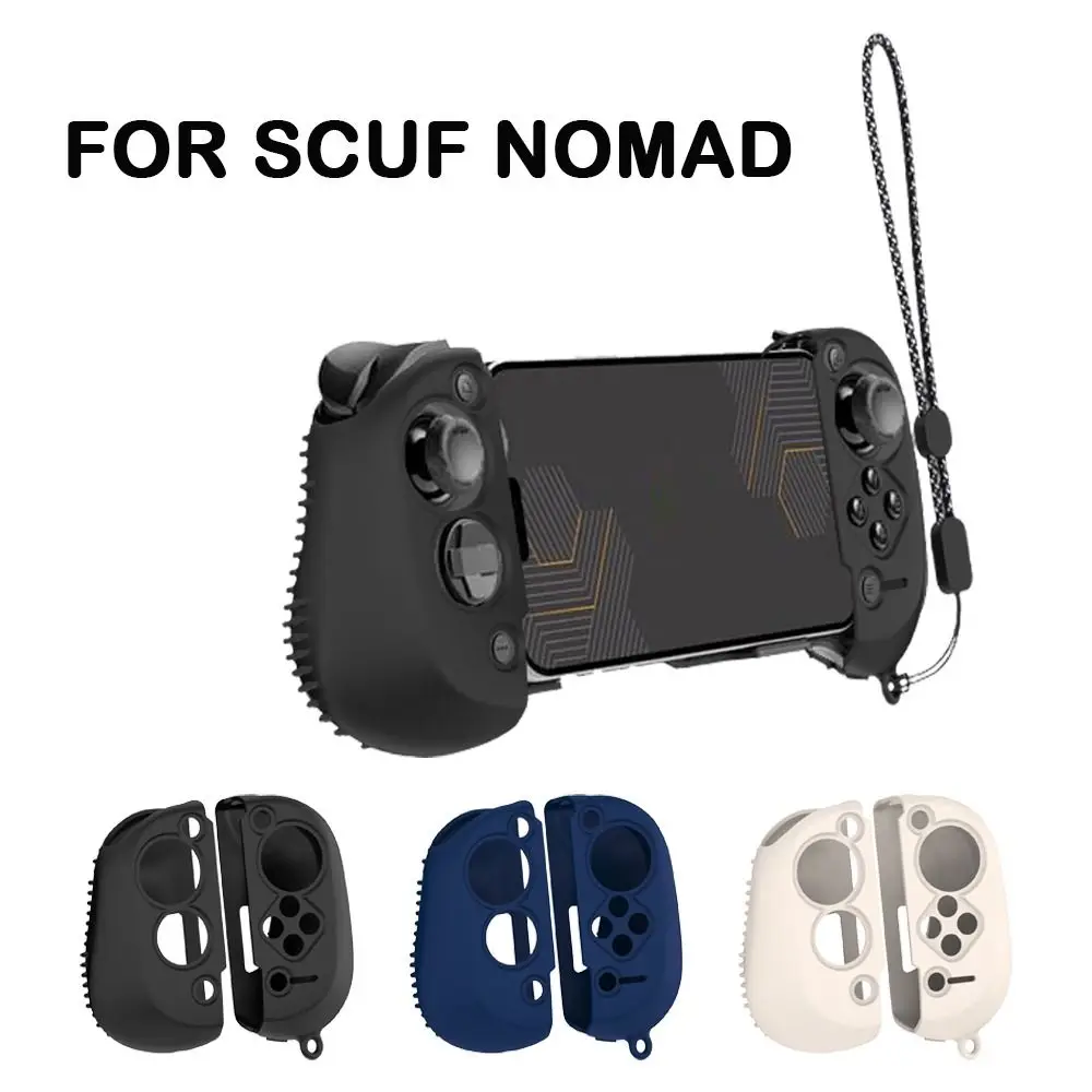 New Silicone Game Console Protective Cover Shockproof Shell Handle Case Game Accessories with Rope Protector for SCUF Nomad