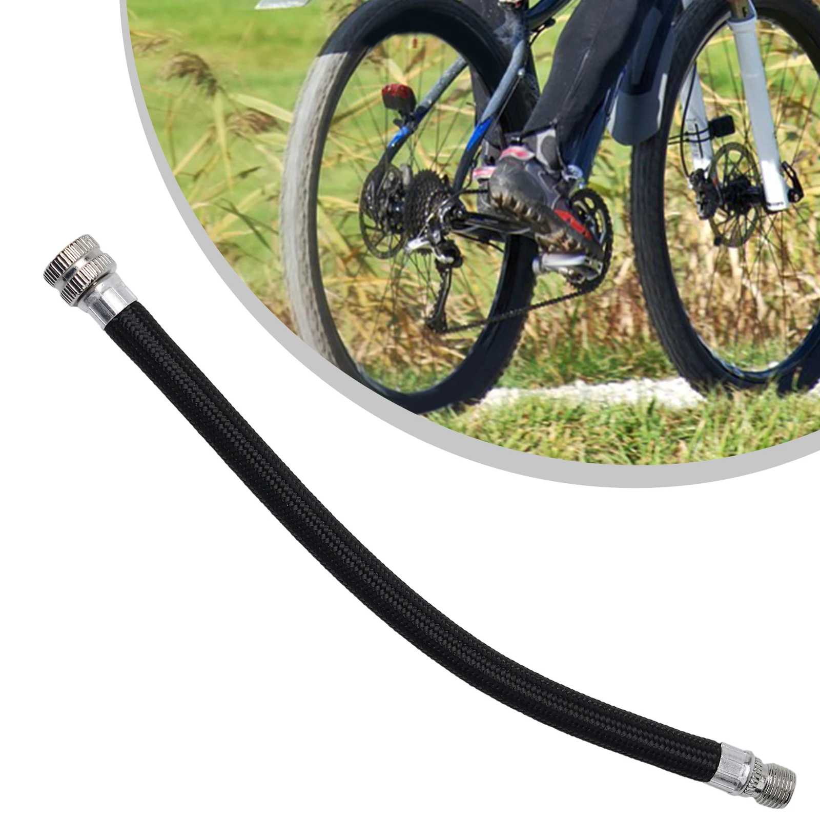 Bicycle Pump Hose Adapter Extender ForSchrader Valve Extension Tube High Pressure Resistant Pure Copper Nozzle