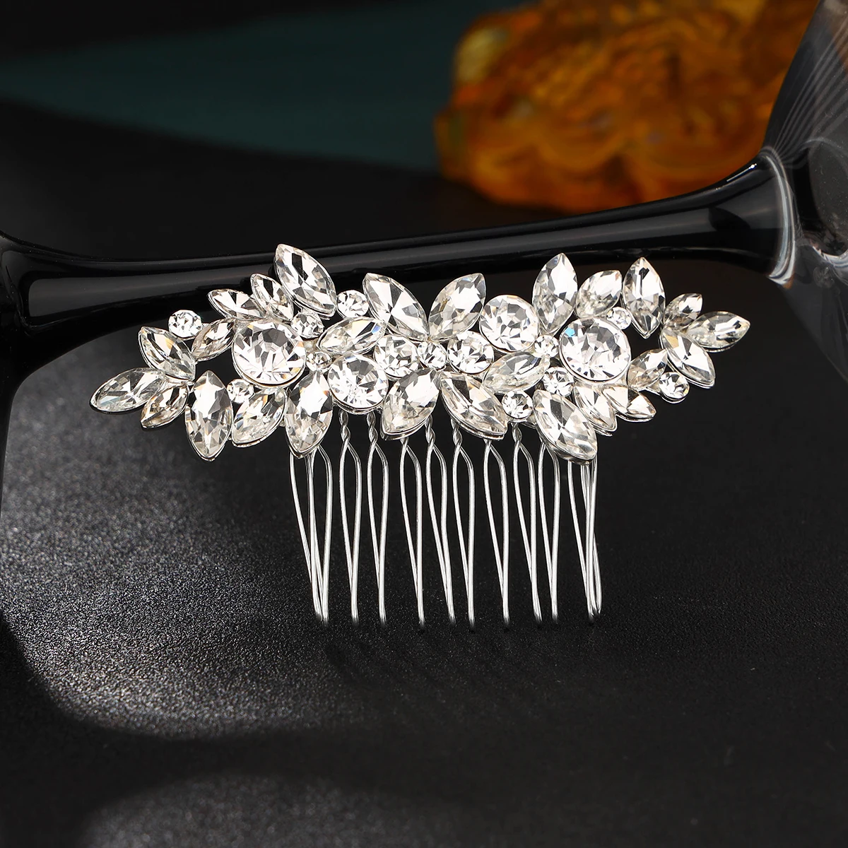 Elegant Rhinestone Bridal Hair Comb  for Wedding Hair Accessories