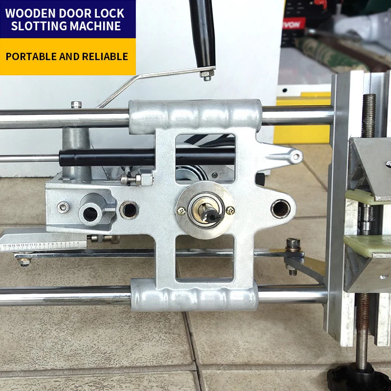 Wooden Door Lock Hole Opener Slotting Machine Wooden Door Key Hole Solid Wood Door Hole Opener Portable Mortise Machine