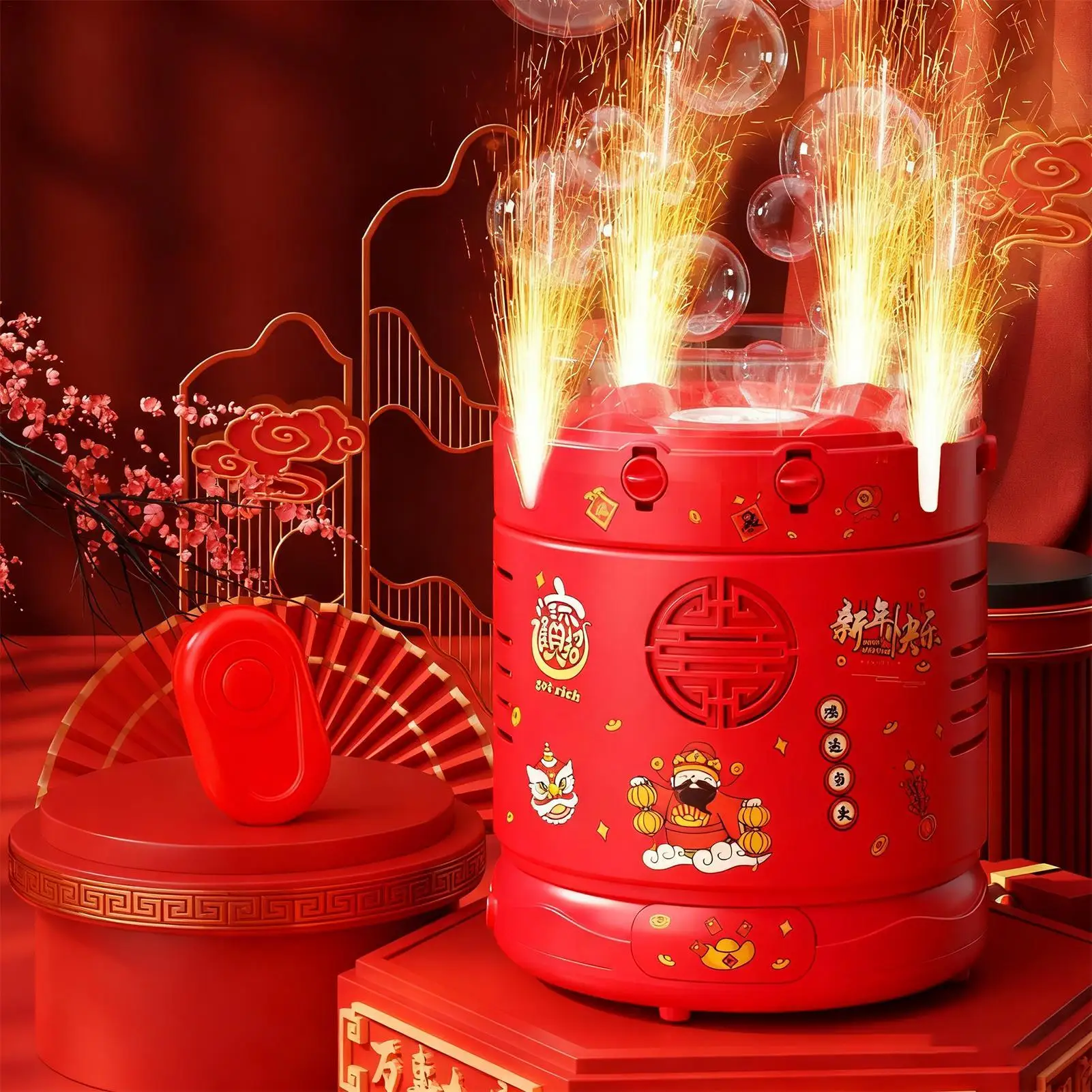 Machine à bulles rechargeable par USB, activités de plein air avec lumières, souffleur de bulles automatique, jouets pour mariage, Noël, Nouvel An chinois