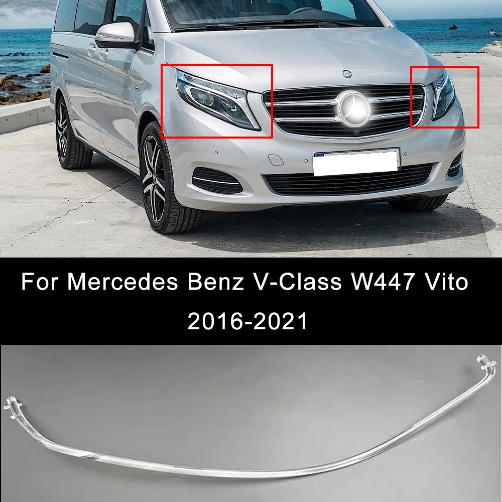 Car DRL For Mercedes Benz V-Class W447 Vito 2016 2017 2018 2019 2020 2021 Light Guide Plate Tube Strip LED Daytime Running Light