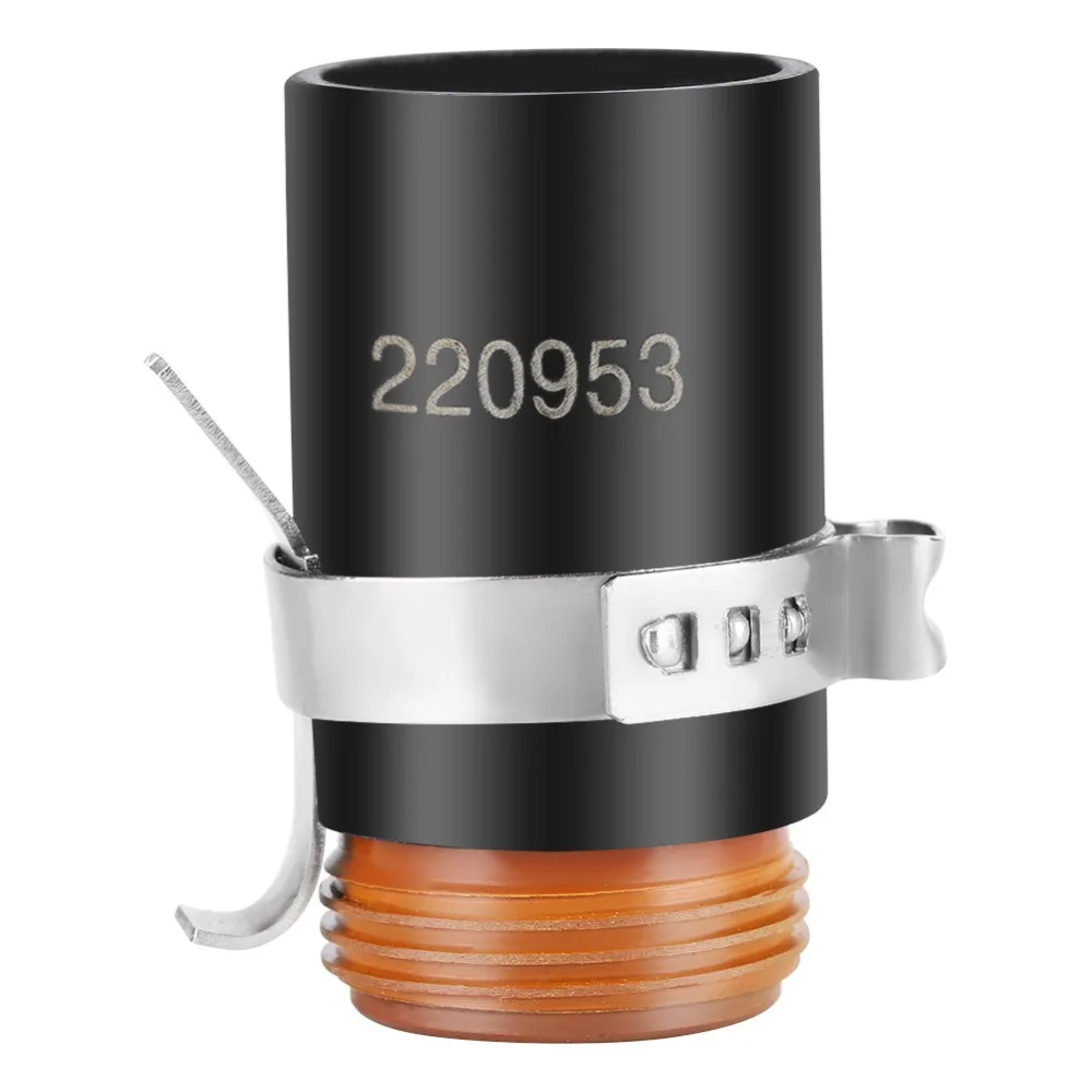 220953 Model Plasma Cutter Swirl Ring Copper Ohmic Contact Cap Plasma Torch Consumable Black Retaining Cap For Cutmaster Systems