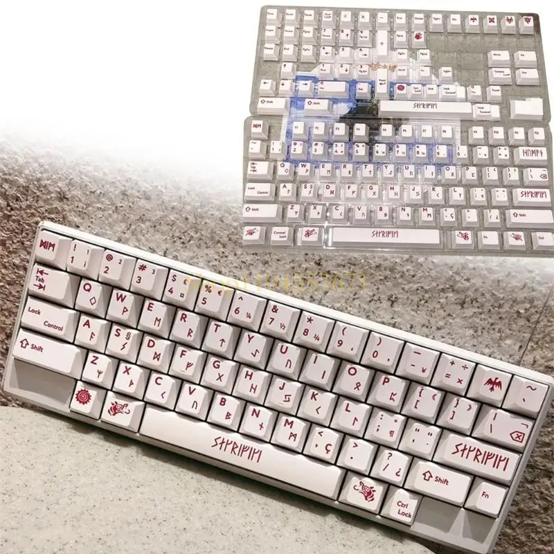 

Best Seller 132 Keys Blood Sacrifice Keycaps Thick PBT Sublimation CherryProfile Keycap Set
