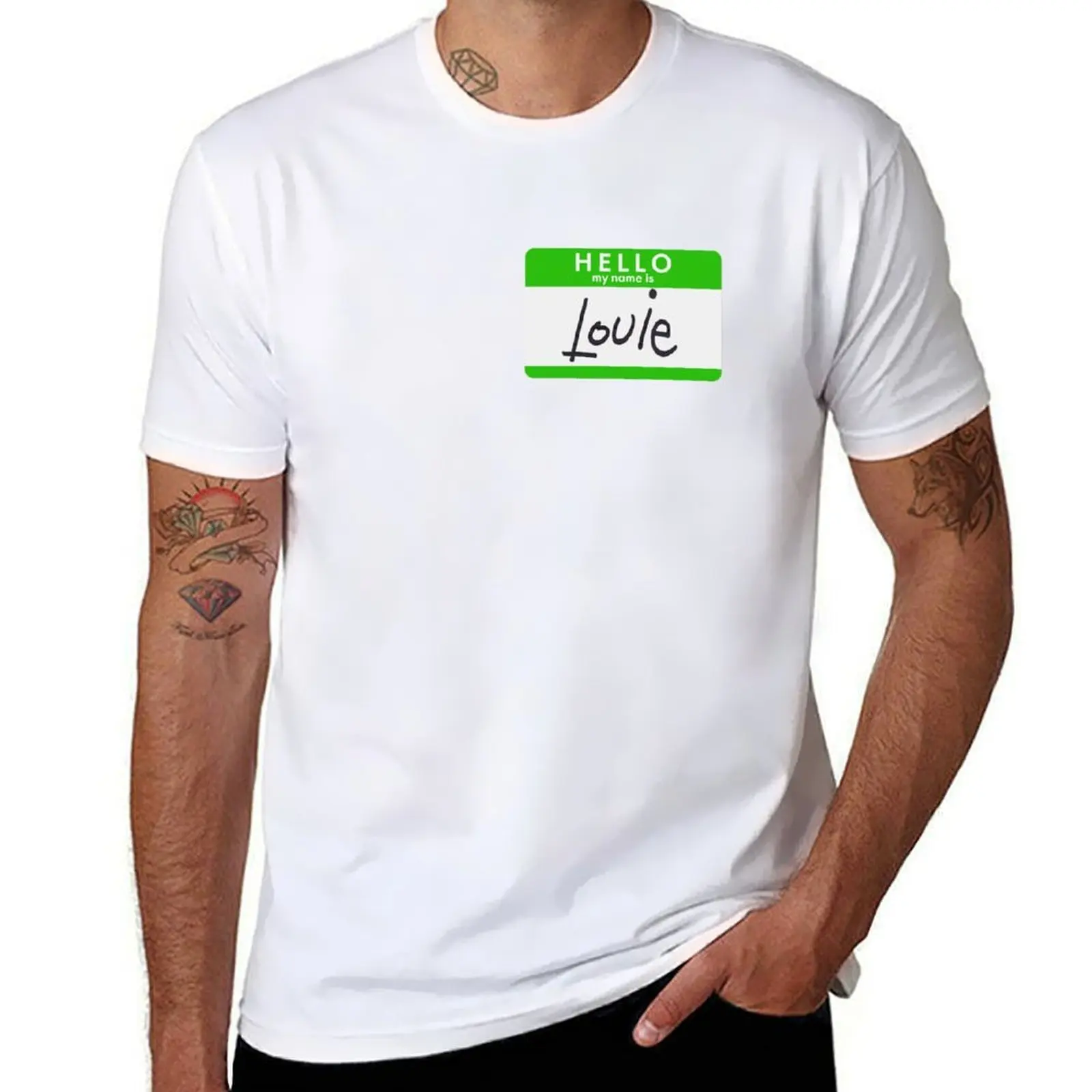 

HELLO my name is... Louie T-Shirt t shirt personalised graphic t shirts for man T-Shirt