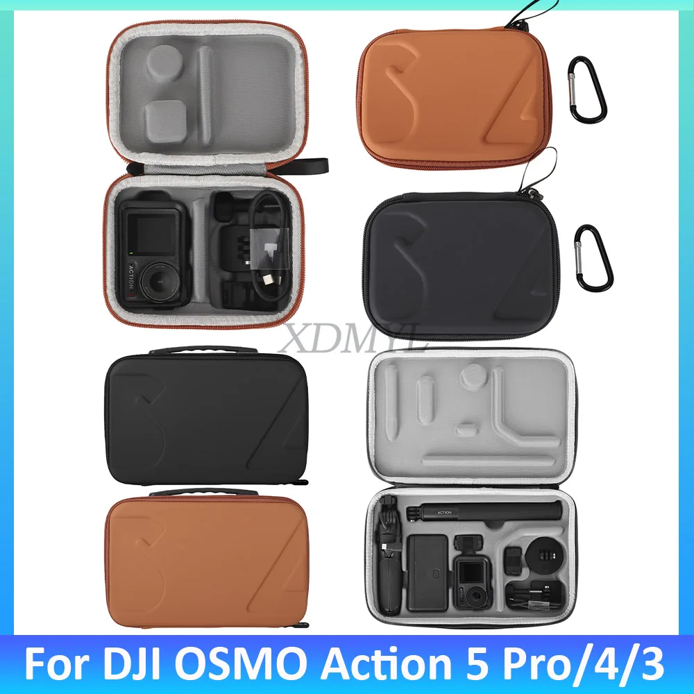 Sunnylife Storage Bag For DJI Action 5 Pro/Action 4/3 Waterproof Protective Handbag Shockproof Carrying Case Camera Accessories