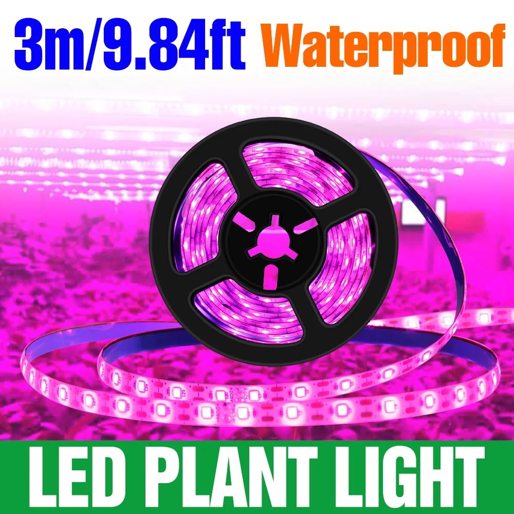 

LED Full Spectrum Grow Light Strip USB DC5V Plants Cultivation Lamp Tape Waterproof 0.5/1/2/3M For Indoor Potted Flowers Growbox