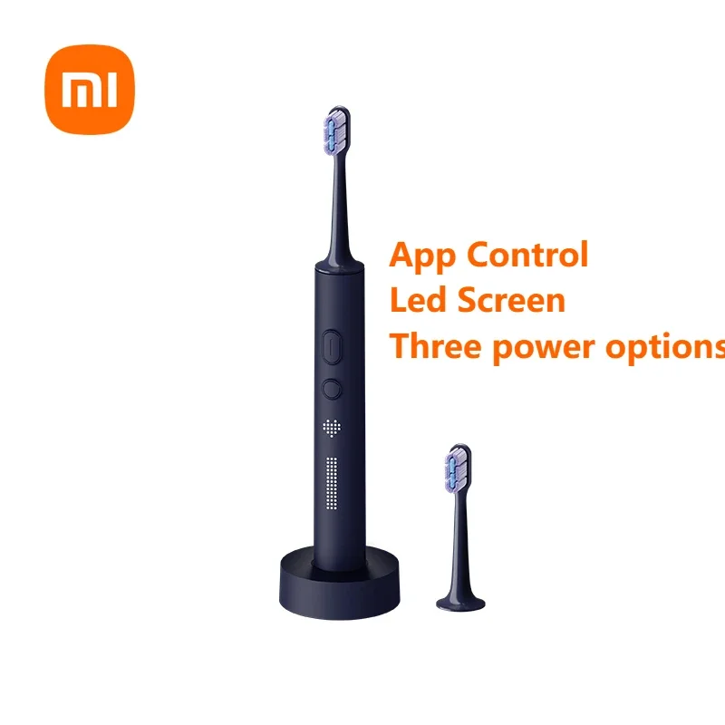 

Китайская версия Xiaomi Mijia T700 Smart Sonic электрическая зубная щетка с беспроводной зарядкой акустическая волна зубная щетка светодиодный экран Smart APP