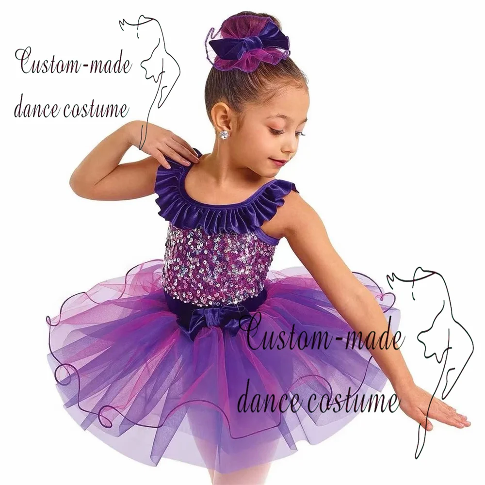 Girls Ladies Romantic Ballet Dance Dress Tutu Skirt Recital Performance Competition Ballet Dance Costume