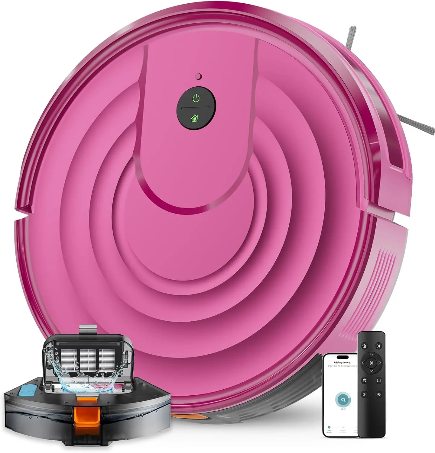 

2-in-1 Robot Vacuum and Mop, 5000Pa Suction, 650mL Water Tank, Smart WiFi App Control, Self-Charging, Ultra-Slim Design