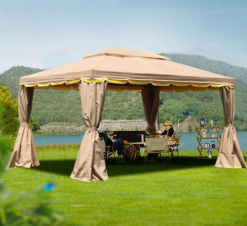 Garden Shade Outdoor Gazebo Canopy Tent Roman Gazebos Roman Gazebo 3x3m With Netpromote sales