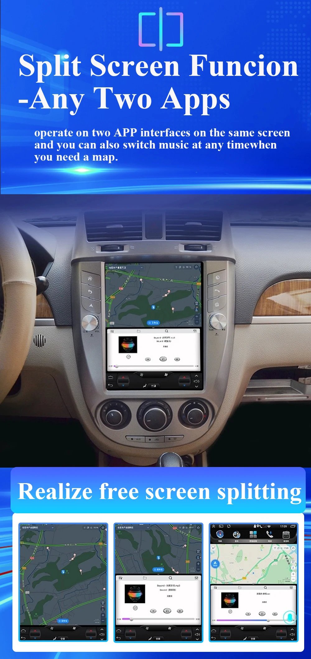 9,7 Zoll qled für Subaru xv Förster 2011-2016 Autoradio Android 14 4g WLAN Carplay Stereo 2 Din kein DVD-Player GPS-Navigation – Detail 18